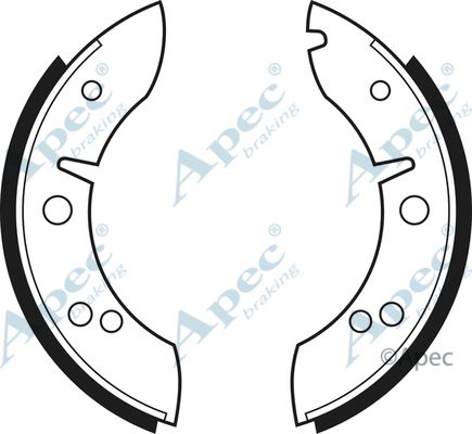 APEC BRAKING Комплект тормозных колодок SHU168